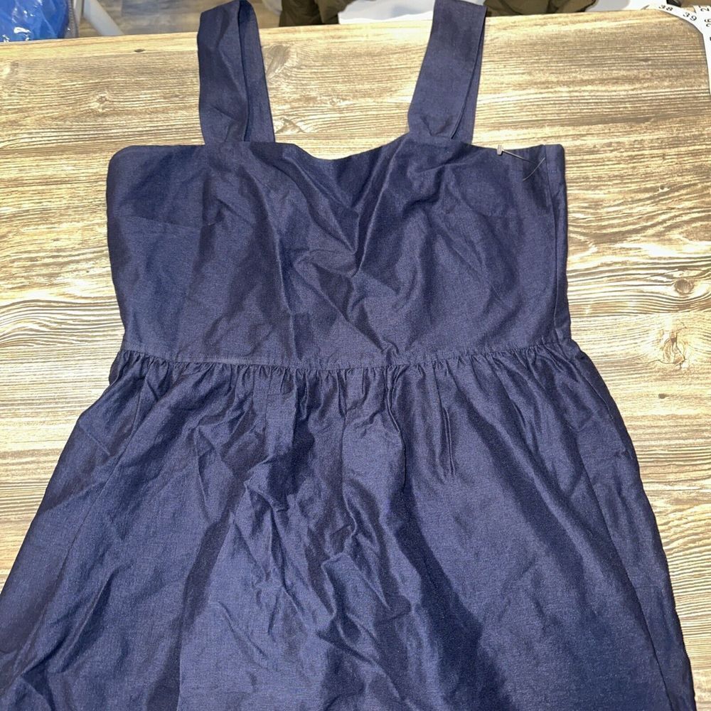 Treasure & Bond Women Blue Casual Sleeveless Dress. Size Medium. NWOT. 16